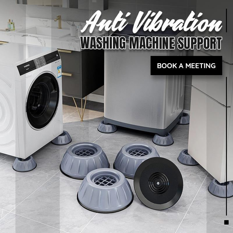 Anti-Vibration Washing Machine Feet Pads Shock Absorbing Rubber Mat (Pack of 4)