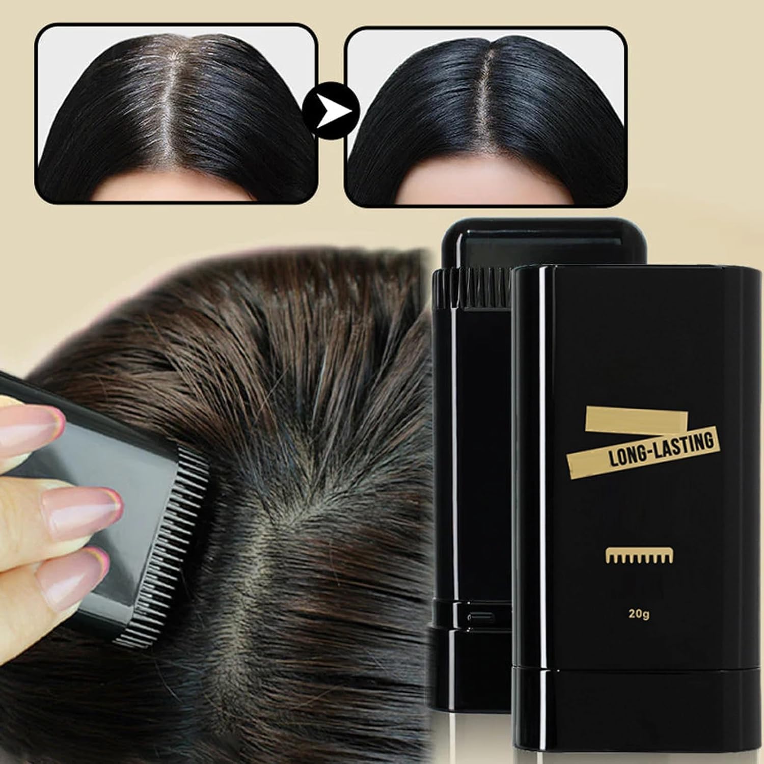 Gray Hair Cover Comb β Instant Root Touch-Up