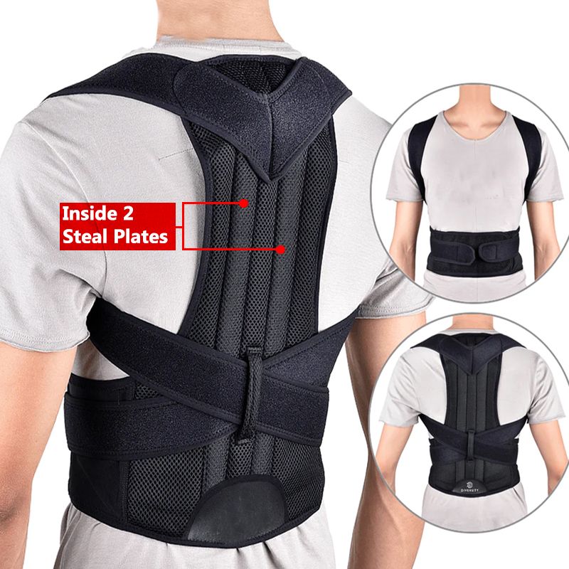 Adjustable Magnetic Posture Corrector & Lumbar Support Brace