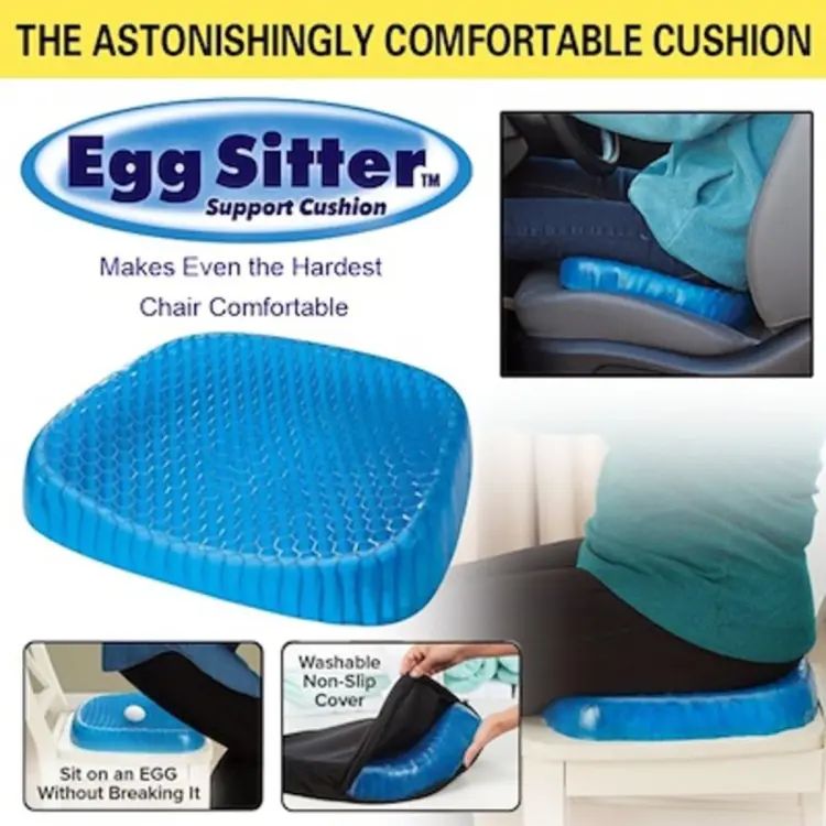 Egg Gel Seat Cushion – Double Thick for Pressure & Pain Relief