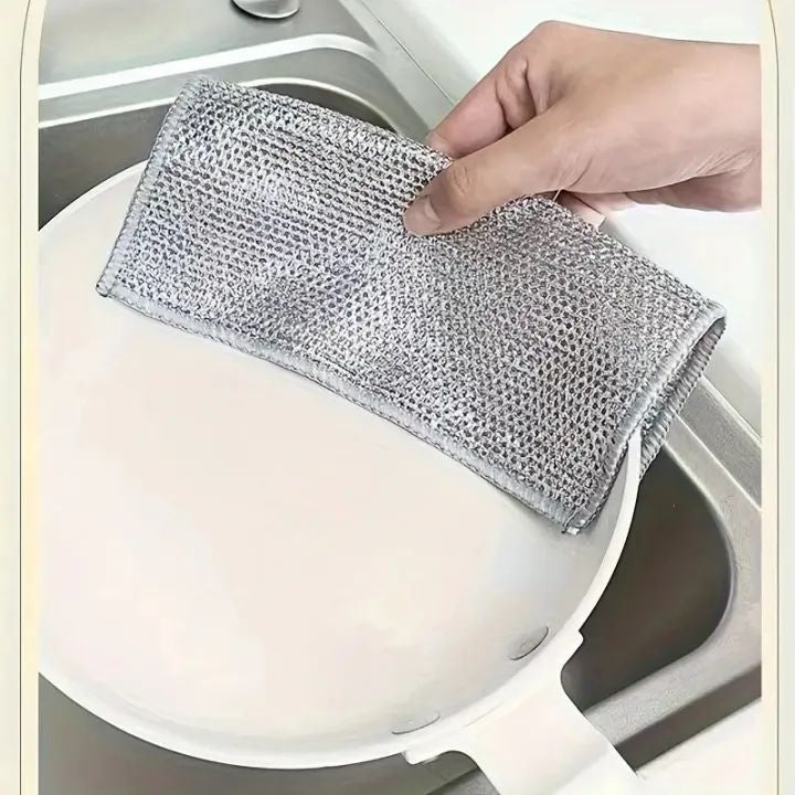 Metal Wire Dish Washing Cloth β Heavy Duty Scrubber for Kitchen & Dishes