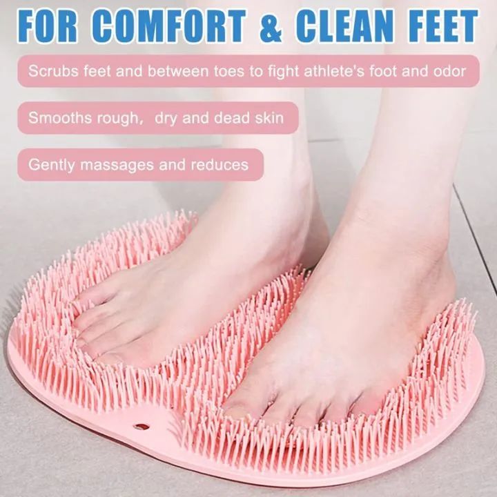 Silicone Back Scrubber for Shower – Soft Loofah Exfoliator for Body, Hands & Feet