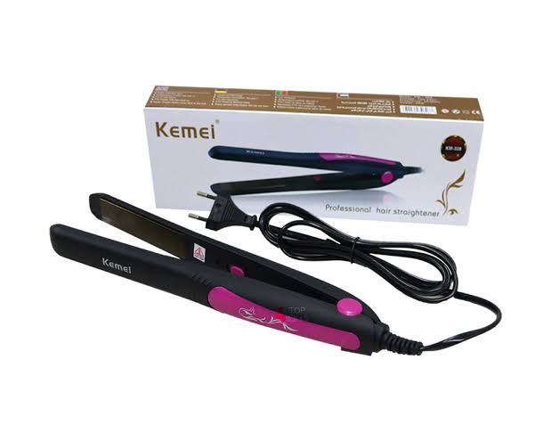 Kemei KM-328 Slim Hair Straightener | Fast Heat | Ceramic Plates