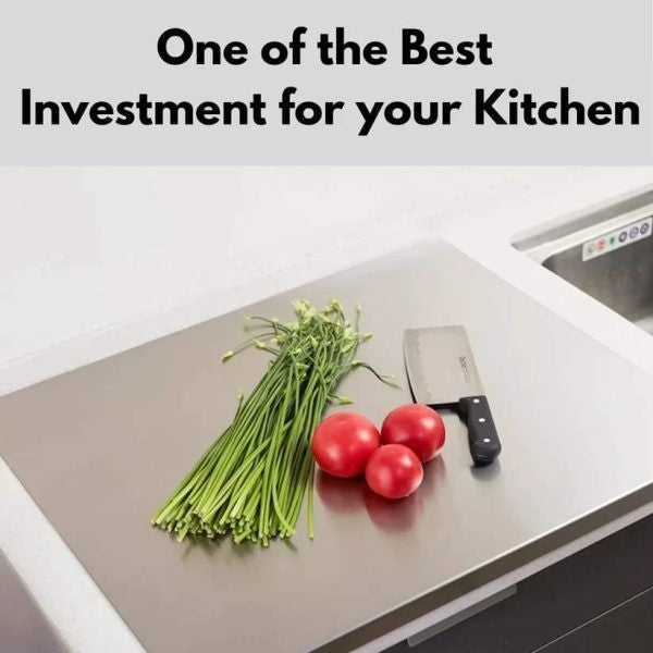 Stainless Steel Cutting Board & Rolling Pins  Durable Kitchen Prep Set