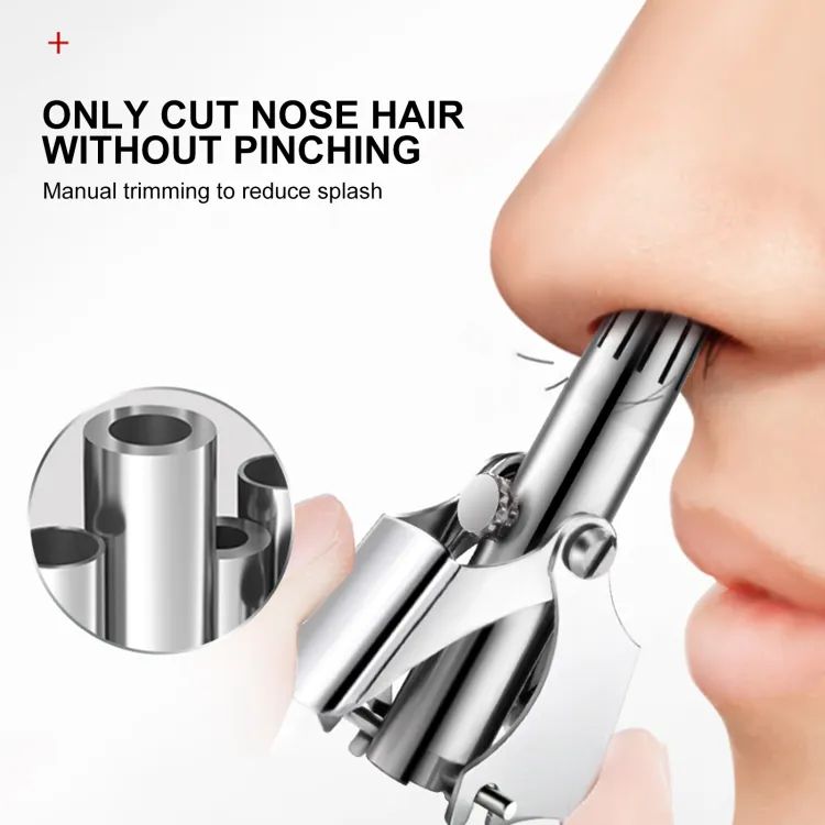 Mini Manual Nose Hair Trimmer β Stainless Steel