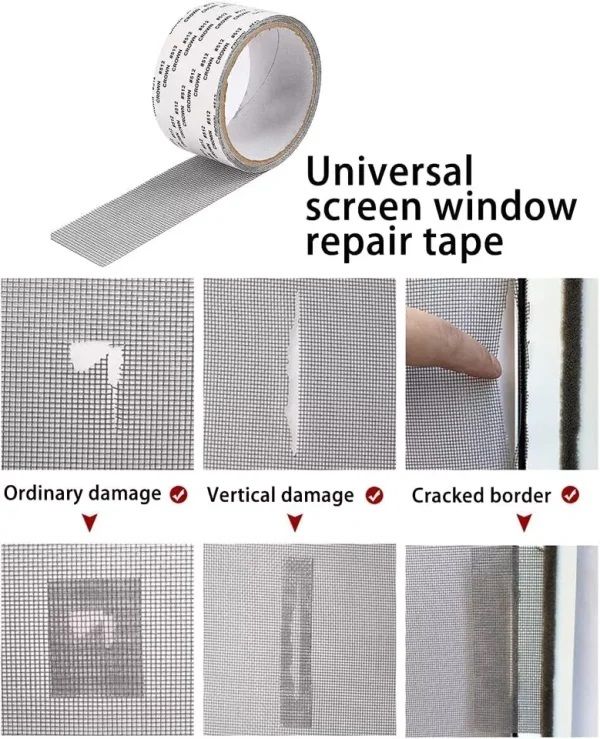 β
 8M Screen Repair Tape β Strong Adhesive Mesh for Windows & Doors