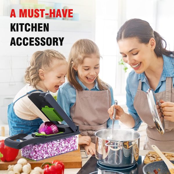 Multifunctional Vegetable Slicer & Chopper β 7-in-1 Cutter, Grater & Shredder with Basket
