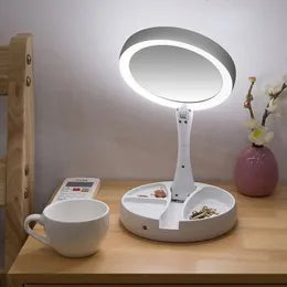 10X LED Makeup Mirror - Portable Lighted Magnifying Mirror