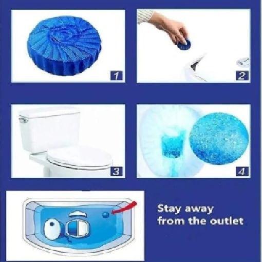 Toilet Cleaner Tablets – 10 Pcs Powerful WC Cleaning with Fresh Fragrance