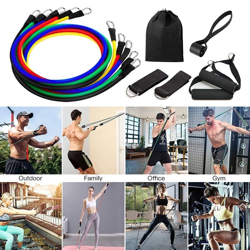 Power Bands Set – 11 PCS Fitness Equipment