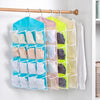 Multi-Pocket Wardrobe Organizer – Clear Hanging Bag with 16 Grids