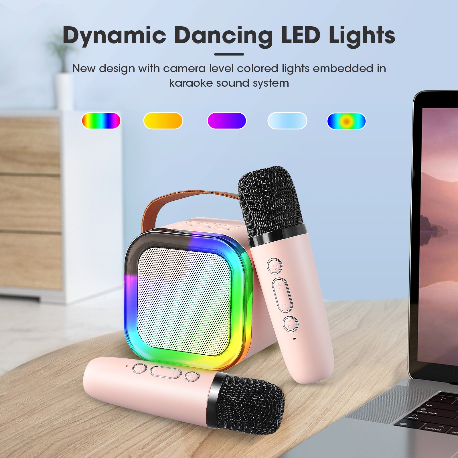K12 Karaoke Speaker | Portable Bluetooth Wireless Speaker with Mic | Rechargeable Smart Speaker for Music & Parties ..