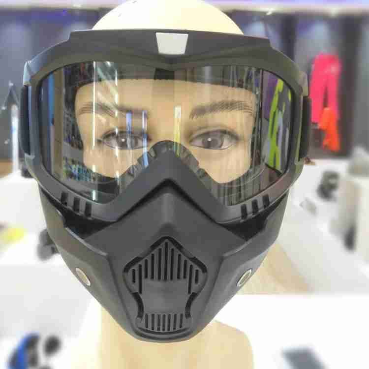 2 In 1 Bike Detachable Helmet Goggles Mask Blue Mercury