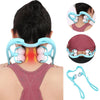 "Dual Trigger Point Neck & Back Massager Roller"