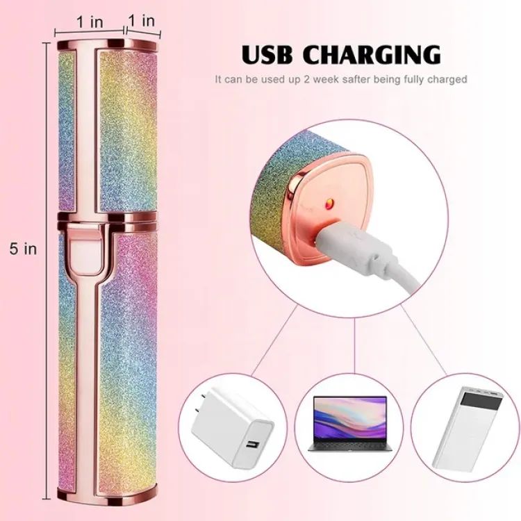 2-in-1 Electric Eyebrow Trimmer & Facial Hair Remover – Rechargeable Painless Shaver for Women