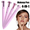 "4-in-1 Rotating Makeup Pencil – Eyeliner, Lip Liner, Brow & Highlighter in One