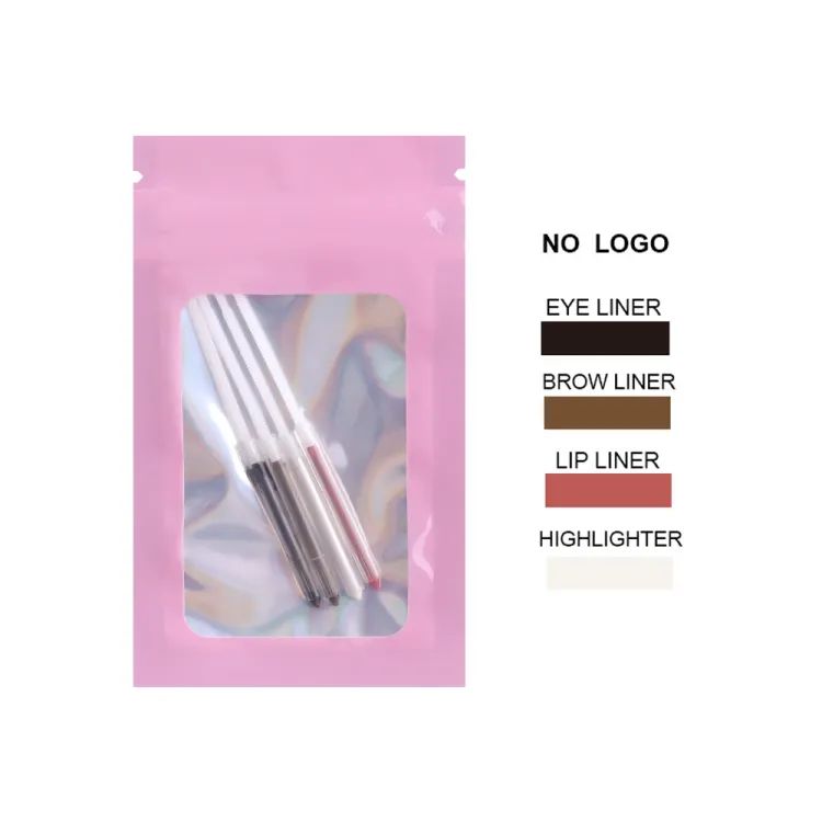 "4-in-1 Rotating Makeup Pencil – Eyeliner, Lip Liner, Brow & Highlighter in One
