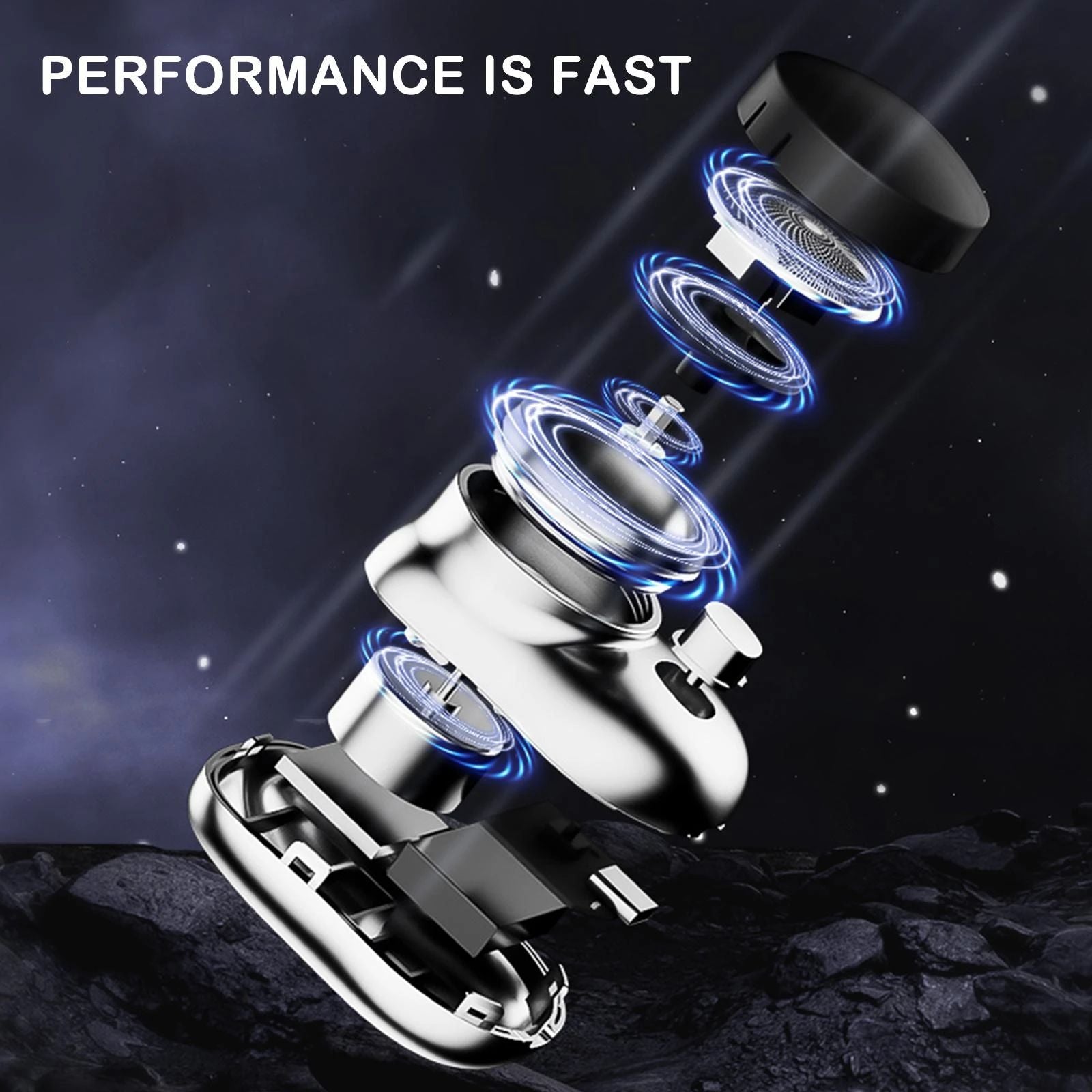 3-Blade Pocket Shaver – Fast Charging Razor