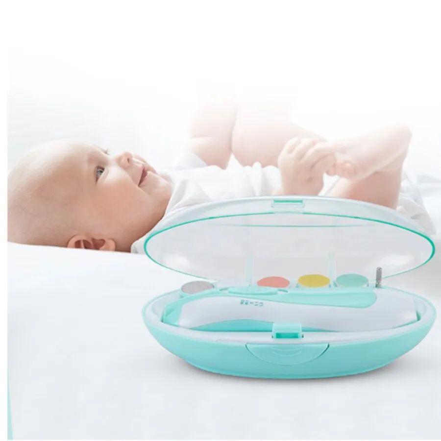 6-in 1 Electric Baby Nail Trimmer  Safe Nail Care Kit for Babies & Toddlers