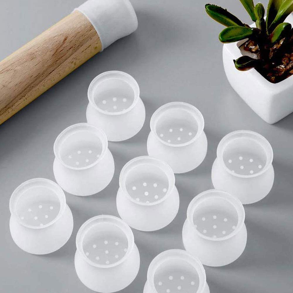 Soft Silicone Chair Leg Caps – Anti-Scratch, Noise-Reducing Protectors