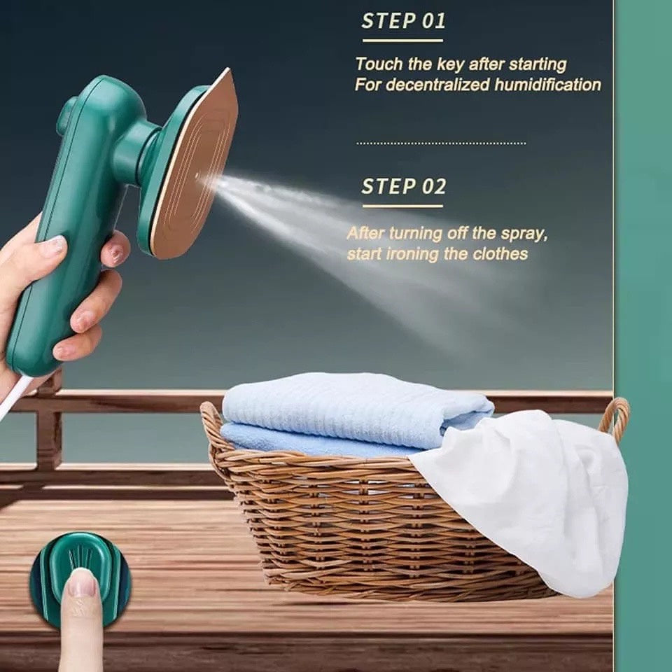 Mini Portable Steam Iron – Compact Electric for Clothes.
