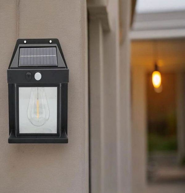 888 Solar Tungsten Filament Lamp | Outdoor Smart Sensor Wall Light for Courtyard, Garden & Villa 🌞💡