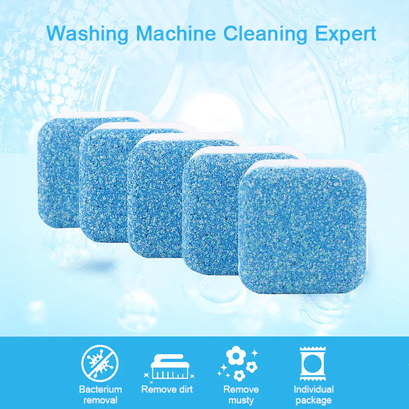 12pcs Washing Machine Cleaner Tablets – Deep Clean & Citrus Fresh