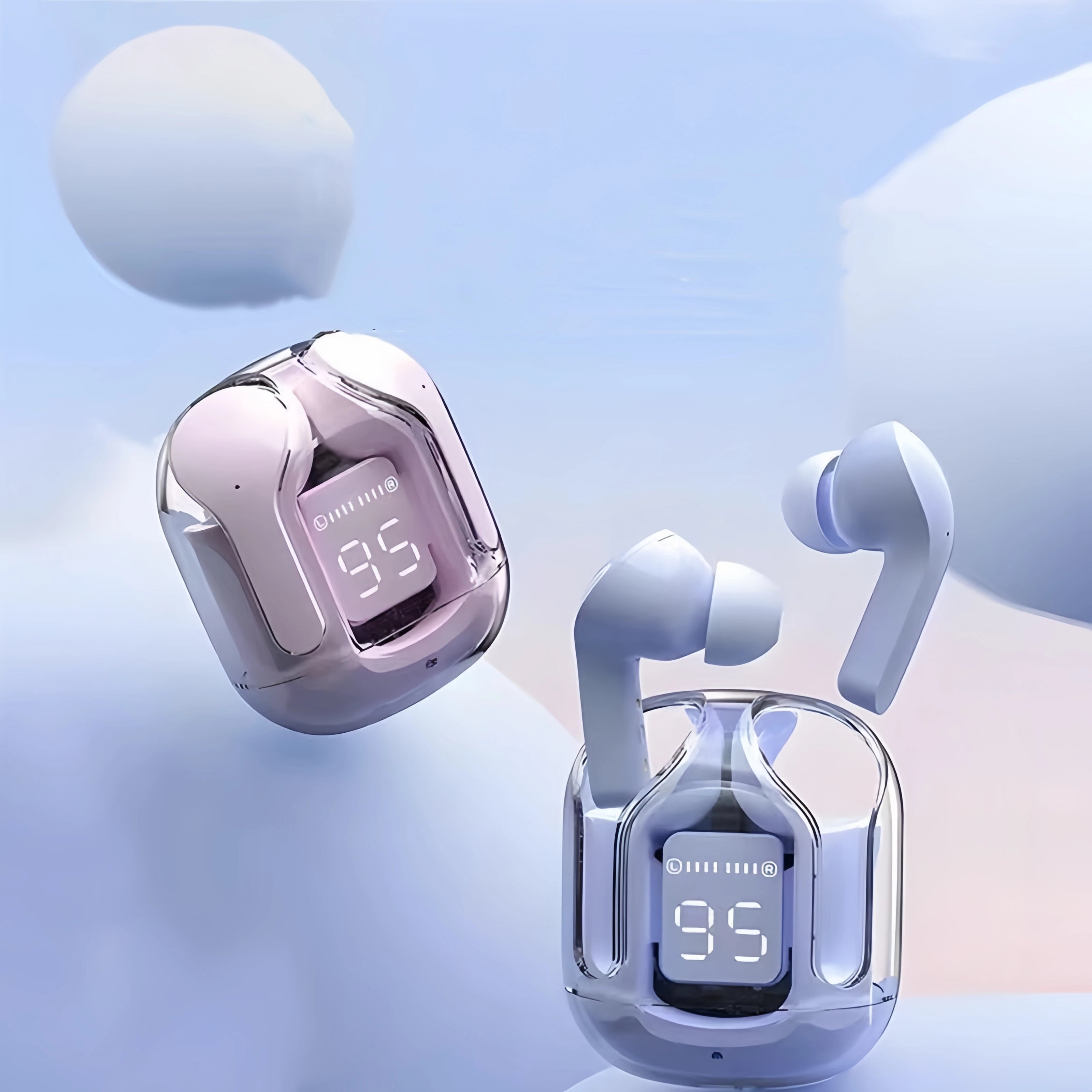 Air31 Crystal Clear Bluetooth Earbuds – Wireless