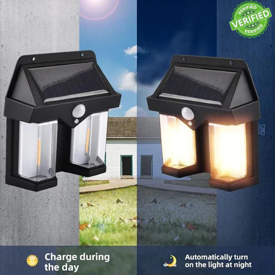 Solar Sensor Wall Lamp – Vintage Style