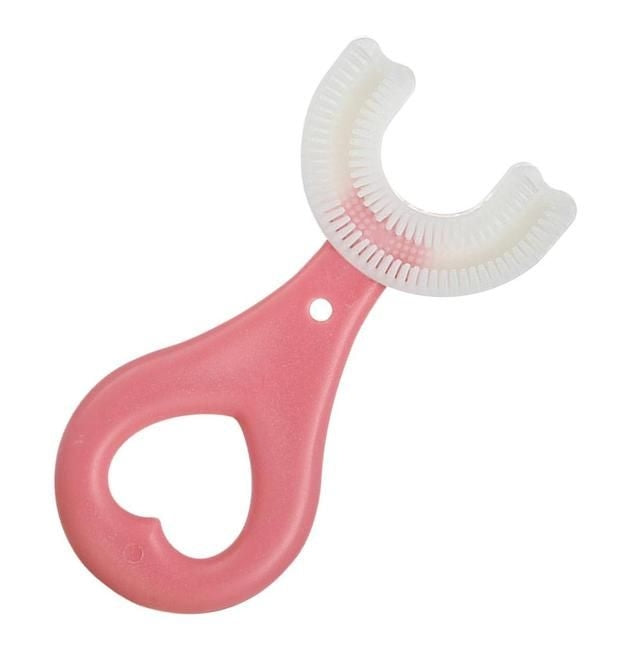 Kids U-Shaped Toothbrush  360° Silicone Oral Cleaner for Toddlers