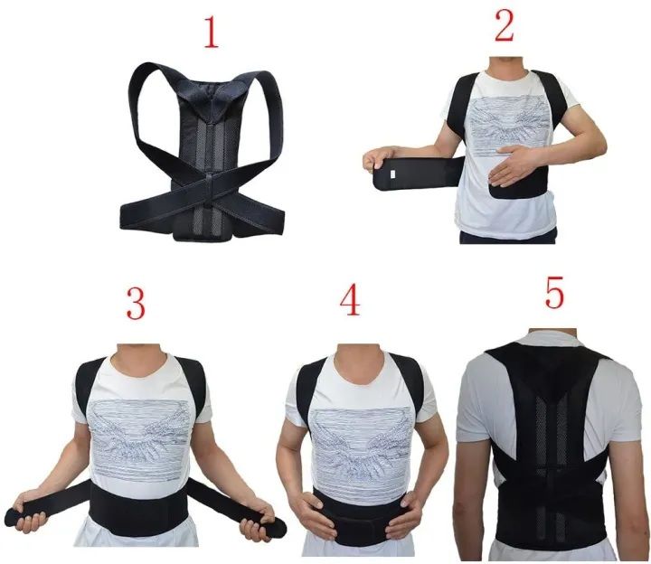 Adjustable Magnetic Posture Corrector & Lumbar Support Brace
