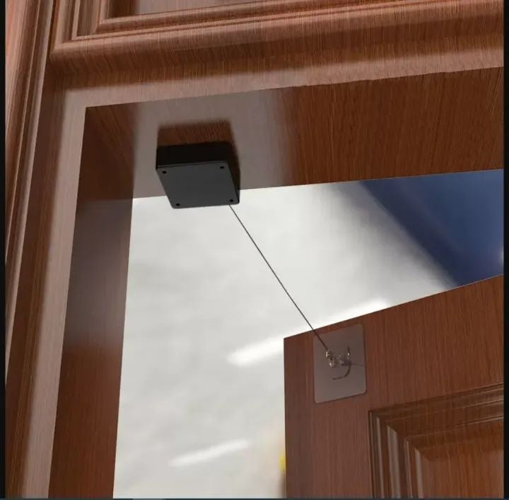 No Punch Automatic Door Closer – Self-Closing Sliding Door Lock Latch