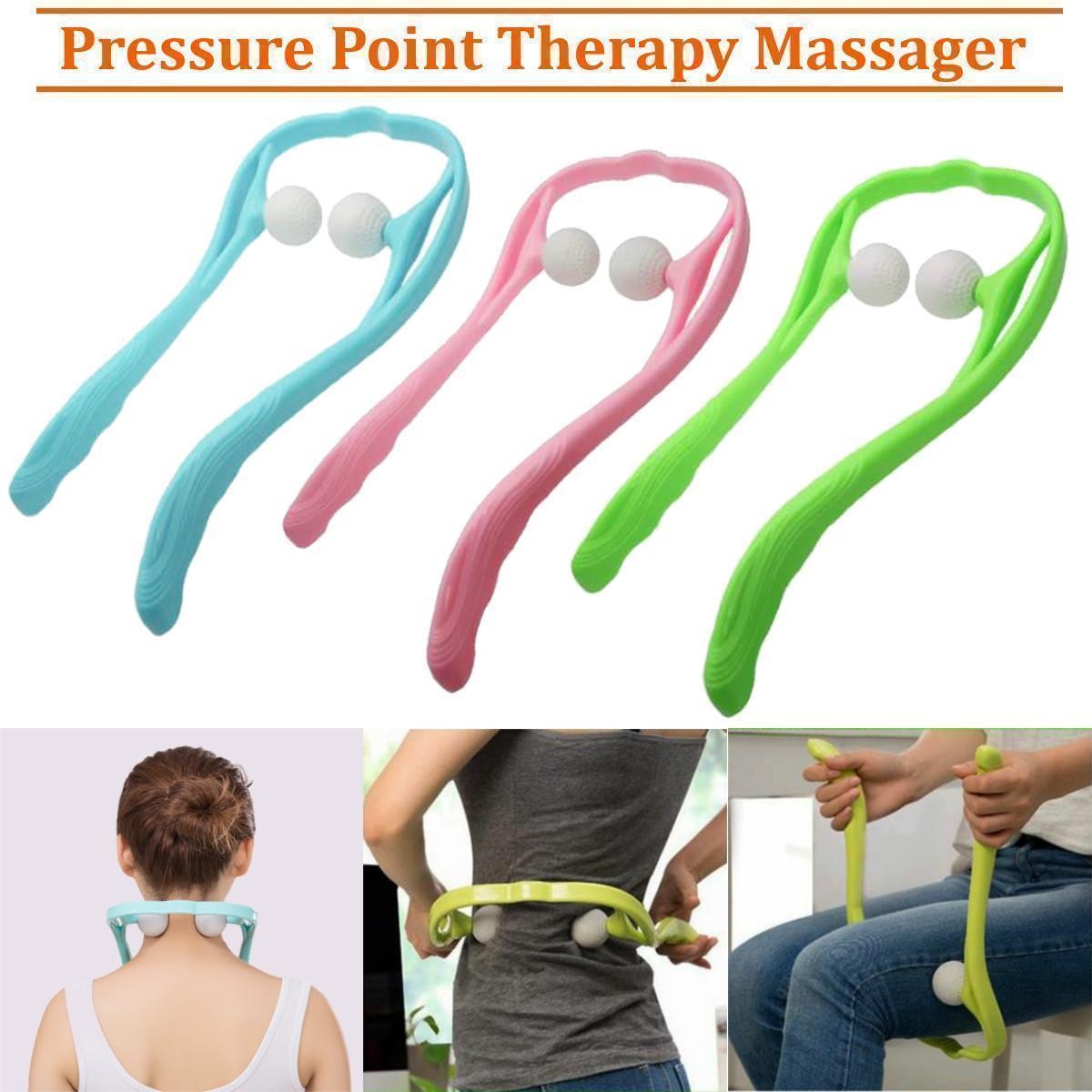 "Dual Trigger Point Neck & Back Massager Roller"