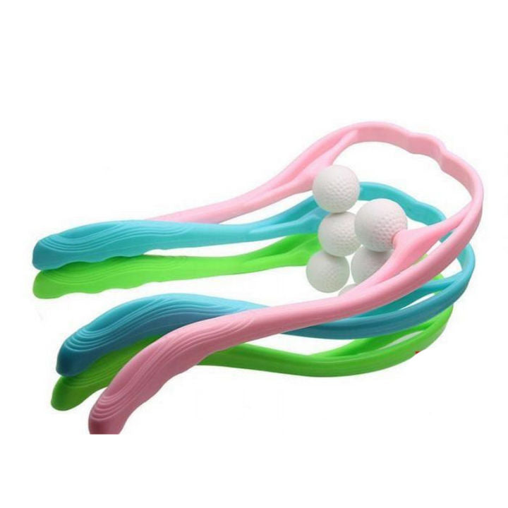 "Dual Trigger Point Neck & Back Massager Roller"