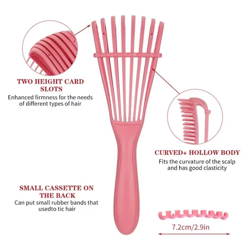 Detangling Hair Brush & Scalp Massage Comb for Curly & Thick Hair