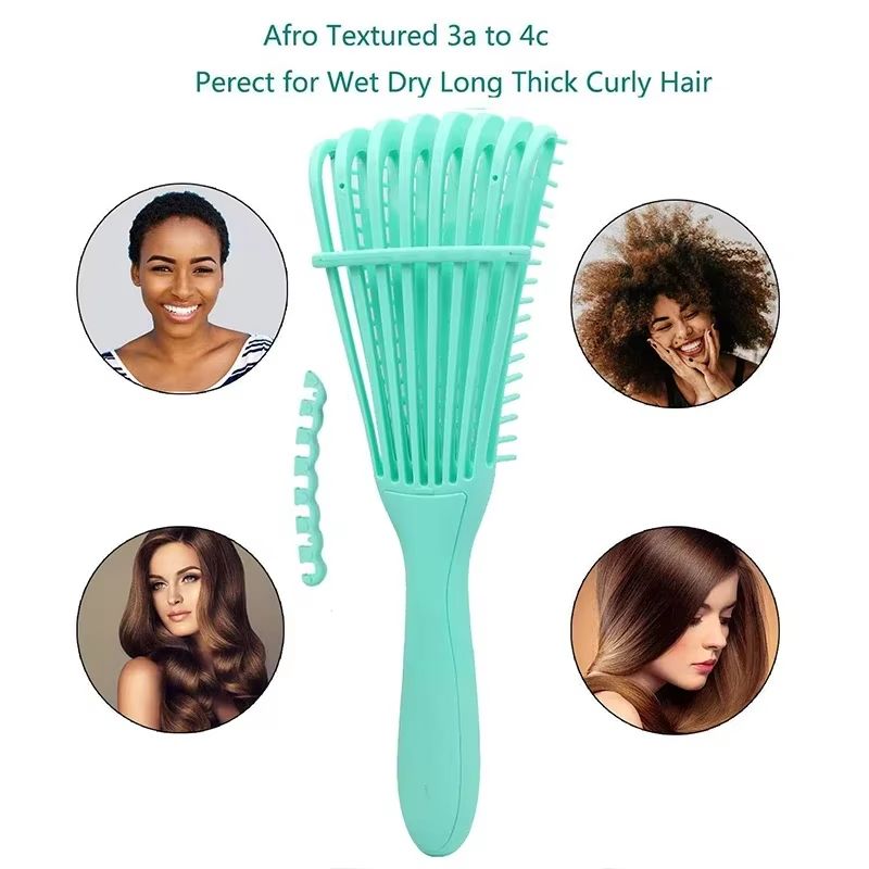 Detangling Hair Brush & Scalp Massage Comb for Curly & Thick Hair