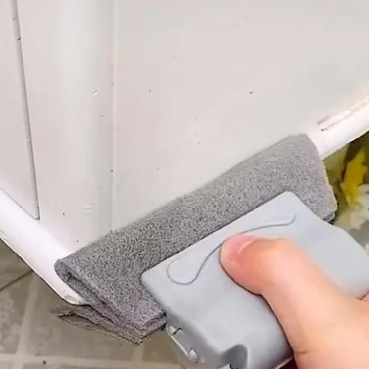 Window Groove Cleaning Brush  Portable Slot Cleaner for Tracks & Corners