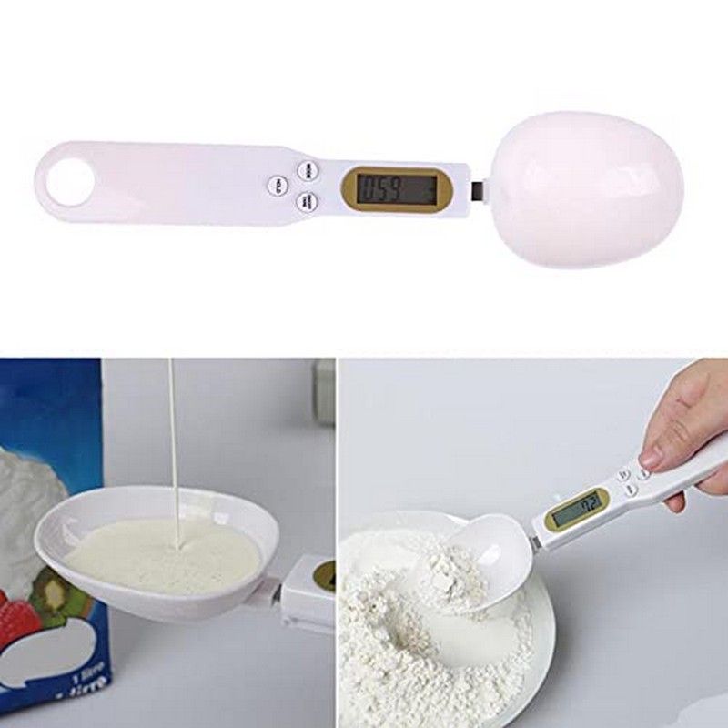 Digital Spoon Scale Kitchen Measuring Spoon with LCD Display for Coffee Flour Spices and Liquid Ingredients