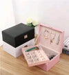 Large Jewelry Storage Box – Double Layer Organizer with Lock
