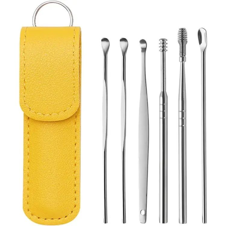6-in-1 Ear Wax Removal Kit – Stainless Steel Ear Pick Tools for Adults & Kids