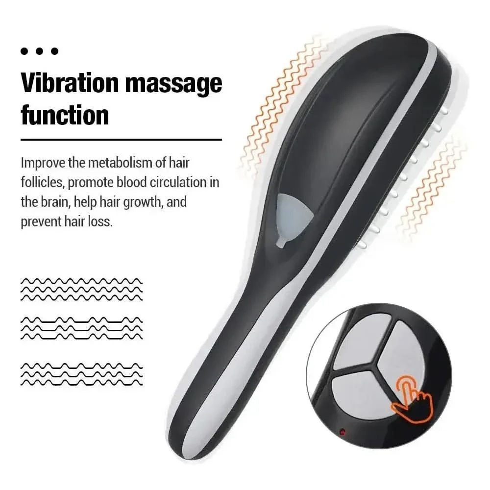 Electric Hair Massage Comb – Meridian Therapy & Scalp Relaxation for Hair Growth & Stress Relief