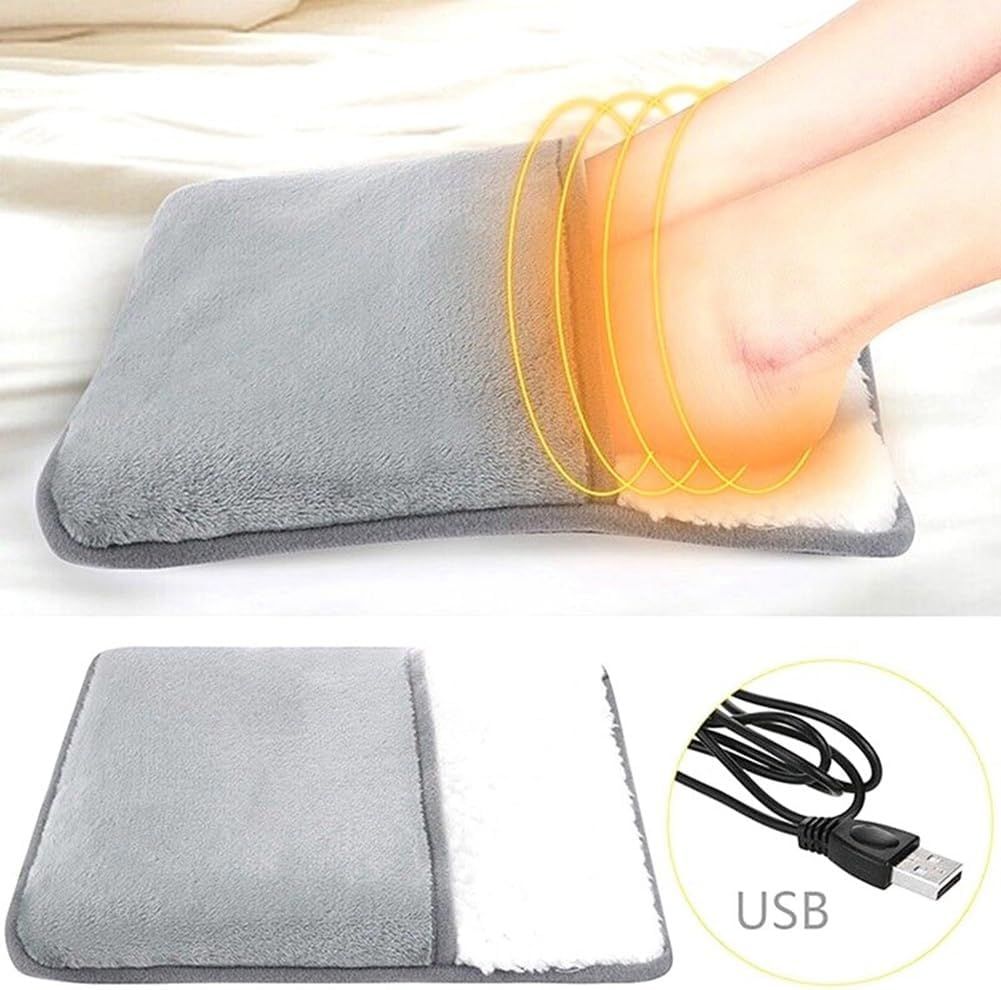 USB Electric Plush Foot Warmer – Soft, Washable & Winter Essential