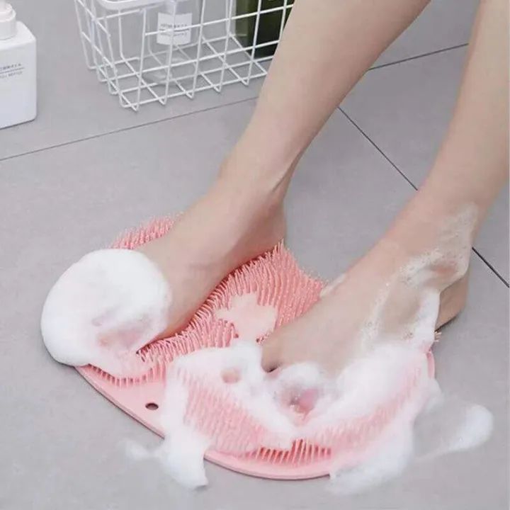 Silicone Back Scrubber for Shower – Soft Loofah Exfoliator for Body, Hands & Feet