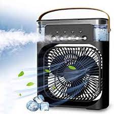 Mini USB Air Cooler Fan – Mist Spray, Humidifier & LED Night Light