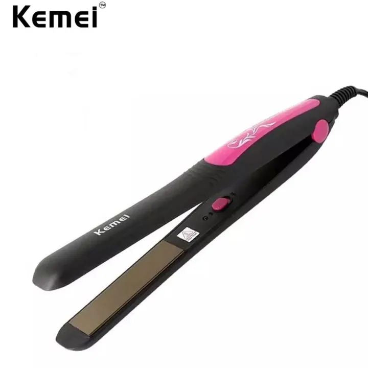Kemei KM-328 Slim Hair Straightener | Fast Heat | Ceramic Plates