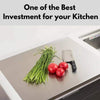 Stainless Steel Cutting Board & Rolling Pins  Durable Kitchen Prep Set
