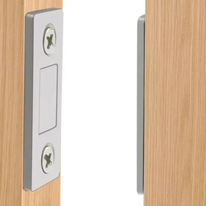 Ultra-Thin Magnetic Cabinet Catches - Stainless Steel Door Latches (4 Pack)