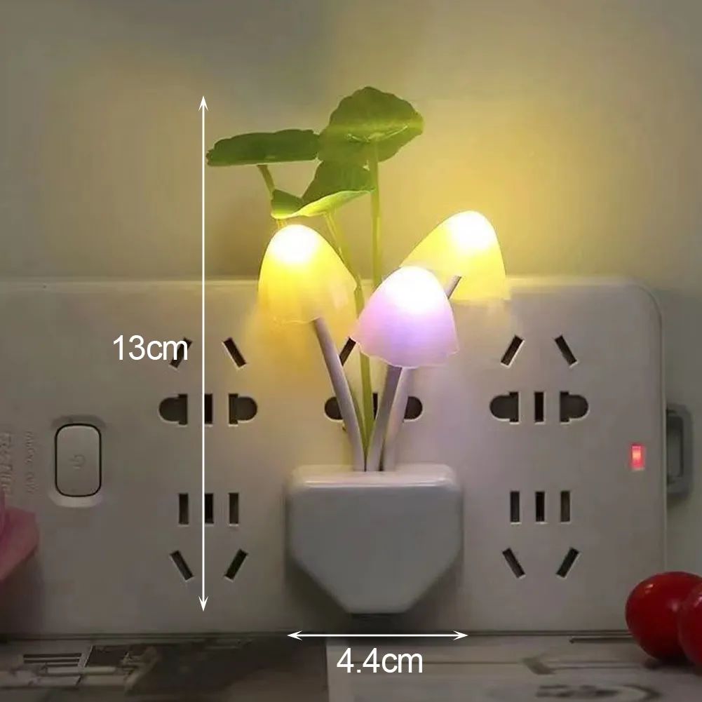 LED Mushroom Night Light – Light Control Wall