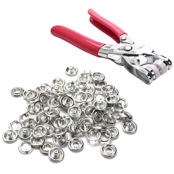 Metal Snap Button Pliers Tool – DIY Sewing for Leather, Bags & Clothes