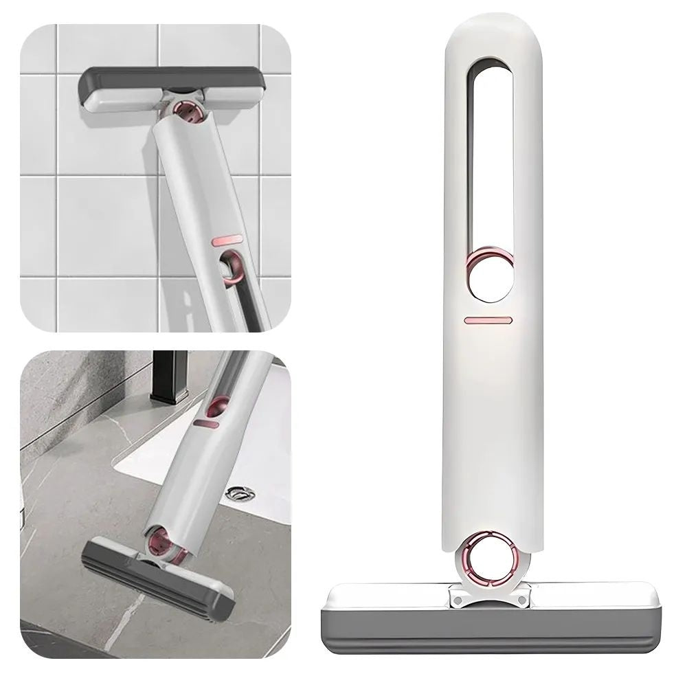 Mini Squeeze Mop – Portable Desk, Window & Glass Cleaner with Wear-Resistant Sponge